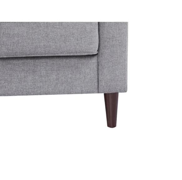 GIA Furniture Home Series Mid-Century Modern 3-Seat Chaise Sofa, Navy Blue