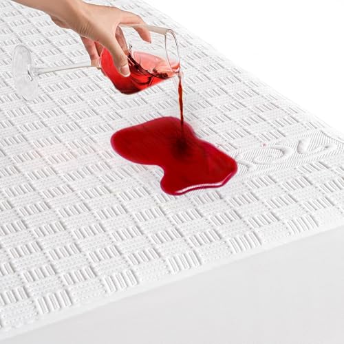GRT Waterproof Mattress Protector Queen Size, Breathable 3D Air Fabric Cooling Rayon Made from Bamboo Mattress Cover, Smooth Soft Noiseless Mattress Pad Machine Washable, Fitted 8''- 26'' Deep Pocket
