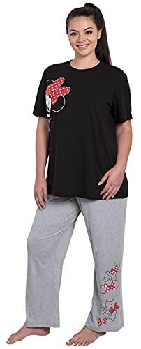 Disney Womens Pajama Set Minnie Mouse Lounge Wear