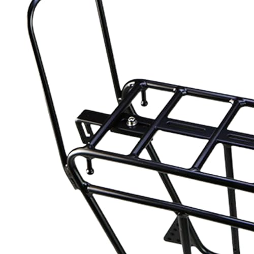 Bike Front Carrier Rack Bicycle Front Rack Adult Metal Luggage Shelf Cargo Pannier for Riding Road Bike Long Distance Cycling