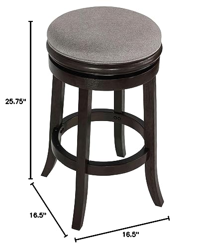 Cortesi Home Clyffe Backless Swivel Stool, 24