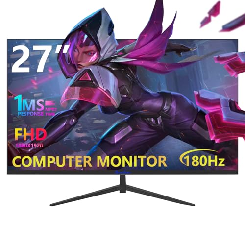 24 Inch Curved Gaming Monitor Full HD 1080P Frameless AMD FreeSync Eye Care DisplayPort HDMI Wall Mountable 250cd/m² Brightness 99% sRGB AMD FreeSync Flicker-Free Blue Light Filter