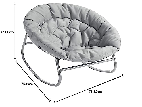 Rocking Saucer Chair, Grey