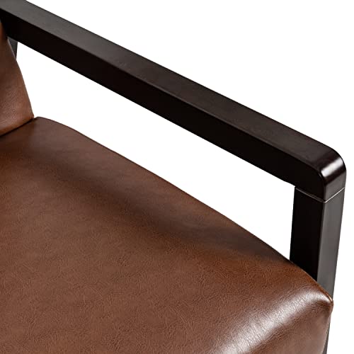 Christopher Knight Home Fernhill Recliner, Cognac Brown + Dark Espresso