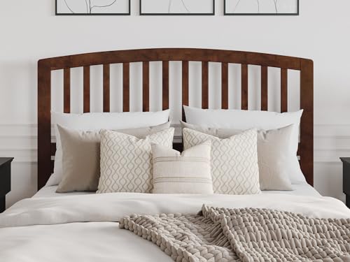 AFI, Quincy Full Solid Wood Low Profile Platform Bed with Matching Footboard, Walnut