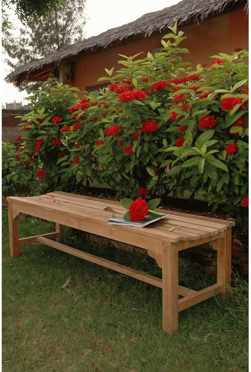 Anderson Teak BH-067B - No Cushion Hampton 3-Seater Backless Bench