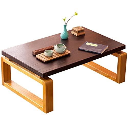 Coffee Table Retro Low Table Living Room Zen Tea Table Japanese Tatami Table Coffee Table Suitable for Bay Window (Size : 60x40x30cm)