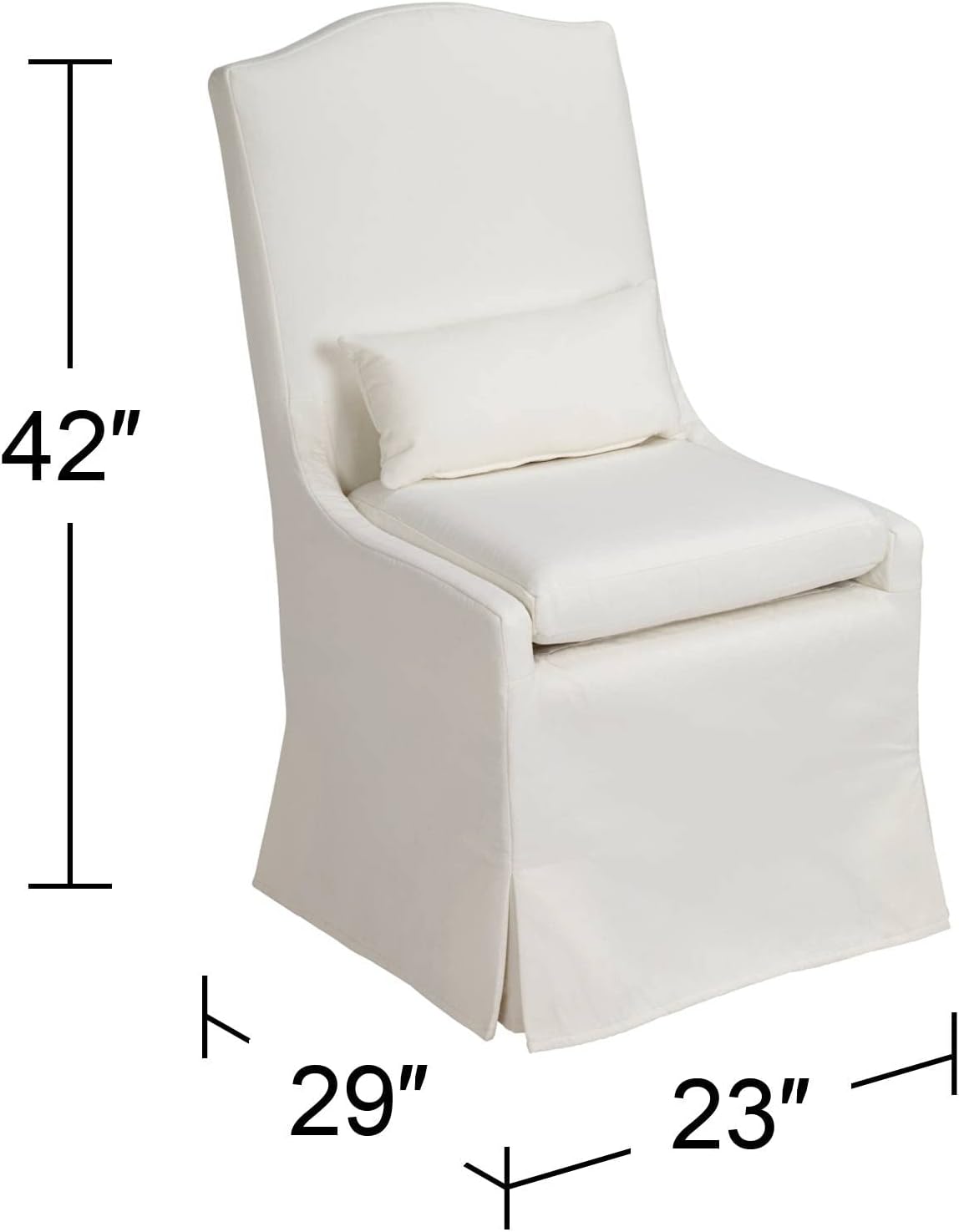 55 Downing Street Juliete Peyton Pearl Slipcover Dining Chair