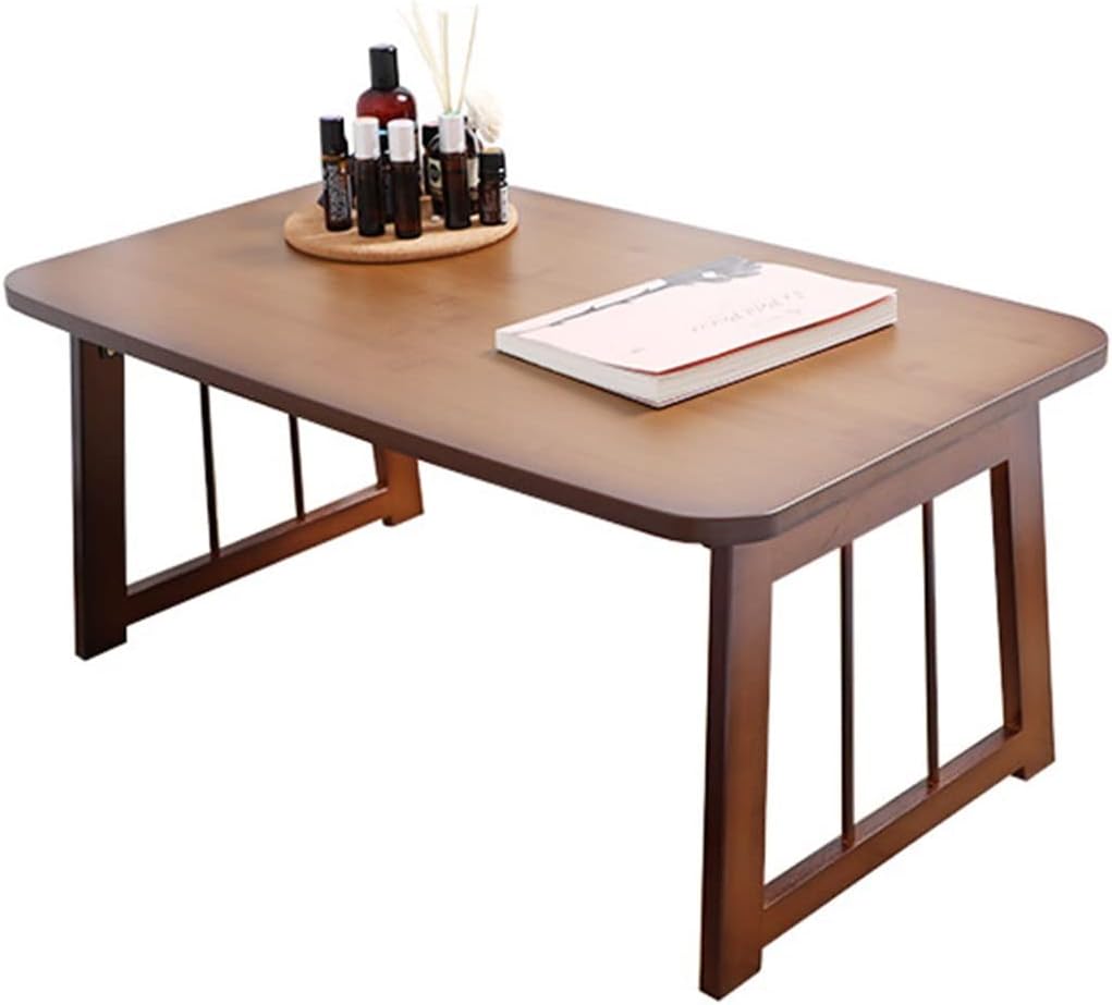 LEFEDA Foldable Coffee Table Simple Multifunctional Coffee Table Japanese Tatami Table Bay Window Low Table Can Be Used As A Computer Stand (Color : A, Size : 60x40x31cm)