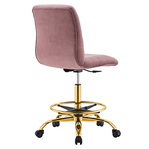 Modway Ripple Home Office Desks and Chairs, Gold Gray