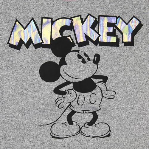 Disney Womens' Mickey Mouse Foil Long Sleeve Pajama Top Sleepwear Shirt