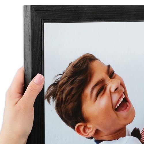 ArtToFrames 25x29 Inch Brown Picture Frame, This 1.13 Inch Custom Wood Poster Frame is Walnut, Great for Your Art or Photos - Comes with Economy Acrylic