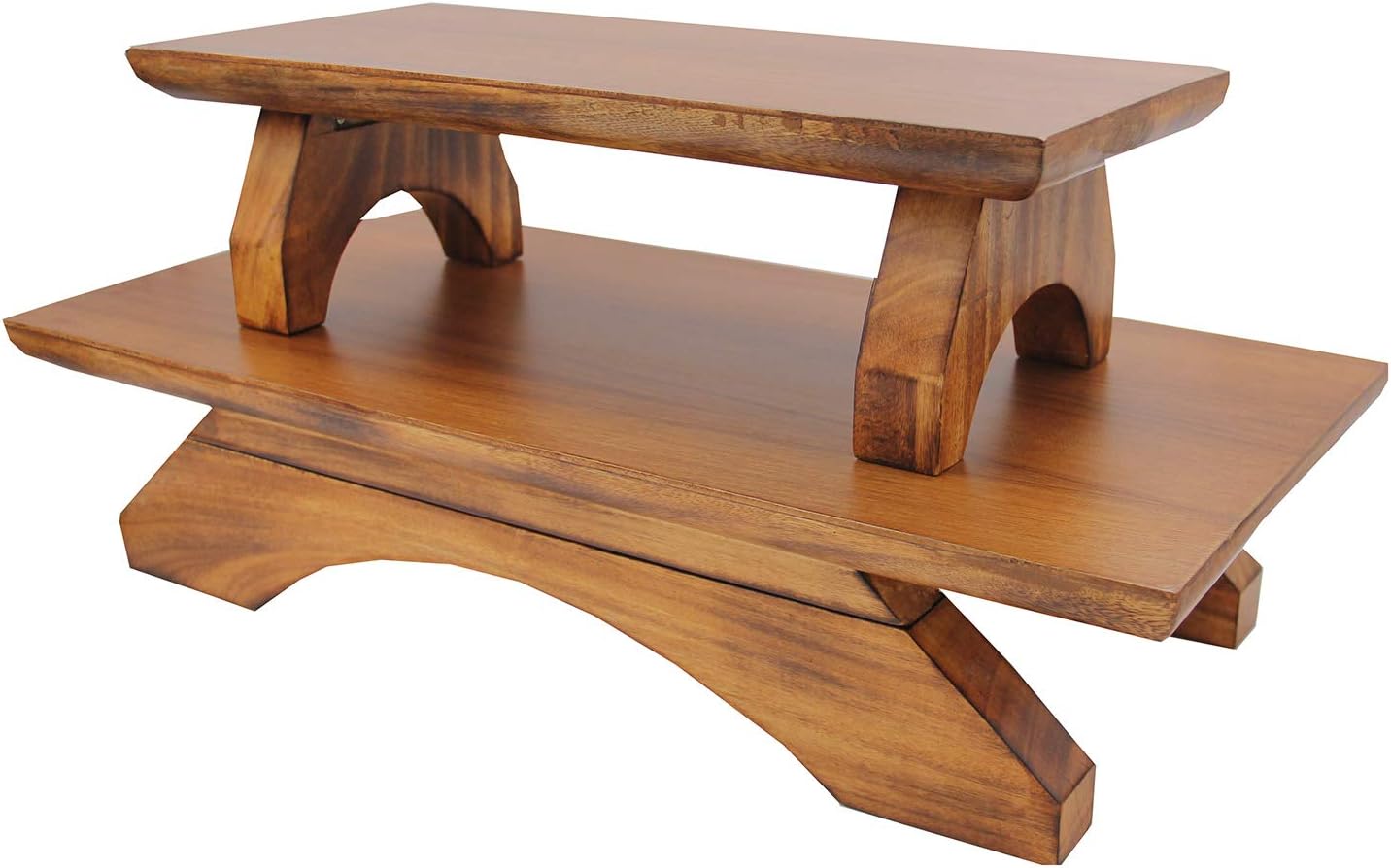 DharmaObjects Premium Solid Wood Hand Carved Personal Shrine Altar Meditation Table