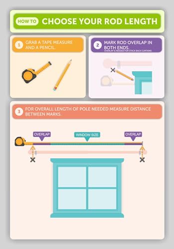 Ivilon Drapery Treatment Window Curtain Rod - Acrylic Ball 1 inch Pole. 16 to 28 Inch (Side Curtain Rod) Satin Nickel