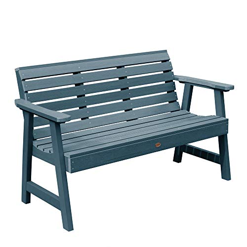 highwood Weatherly Garden Bench, 4 Feet, Rustic Red