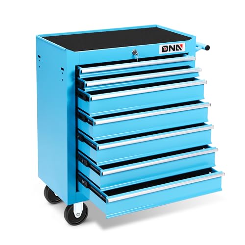 DNA MOTORING TOOLS-00263 5-Drawer Plastic Top Rolling Tool Cabinet with Keyed Locking System,13