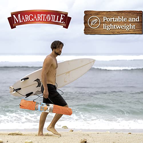 Margaritaville Folding Chair with Wireless Speakers, Beach Chair with Waterproof Wireless Speakers, 5 Hour Playback Time, 20 Foot Bluetooth Range, Cup Holder, Backpack, Padded Head and Neck Rest