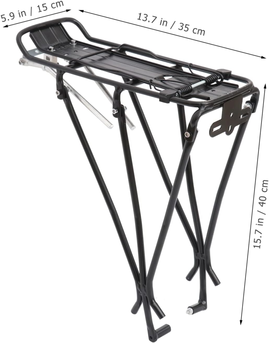 GANAZONO Bike Carrier Rack Bike Rear Shelf Shelves Universal Bike Luggage Back Shelf Rack Fixie Bike Racking Shelving Bike Rear Rack Carrier Bike Cargo Carrier Bike Rack MTB Back Rear Frame