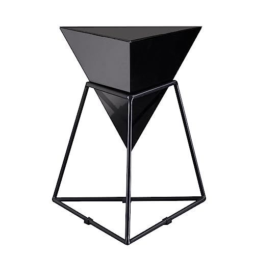 Rustic Side Table Small Patio Side Table, Unique Metal Side Table End Table for Living Room Bedroom,Weather Resistant Anti-Rust Indoor Outdoor Coffee Tables for Garden,Porch,Balcony,Yard End Table for