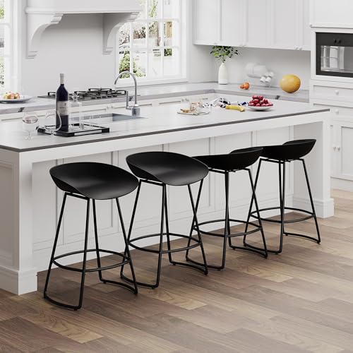 Andeworld Swivel Barstools Set of 4,Modern 30