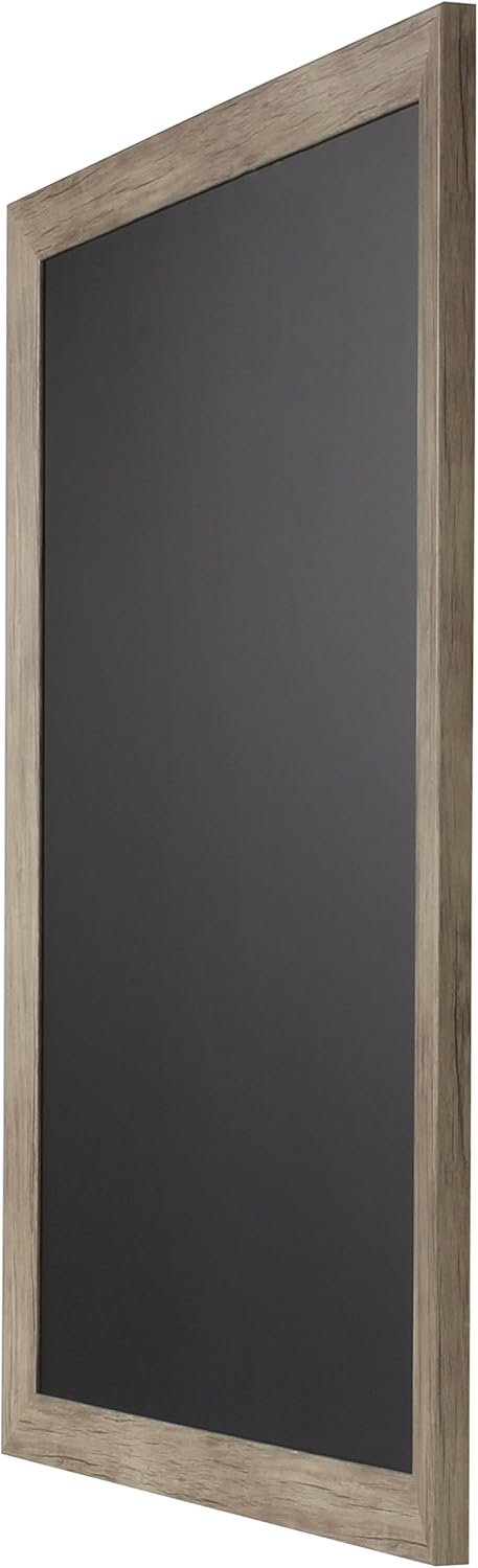 Beatrice Framed Magnetic Chalkboard, 27x33, Rustic Brown