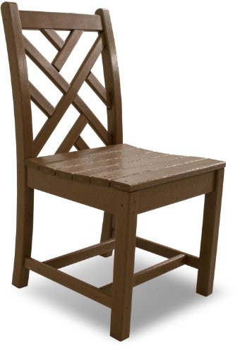 POLYWOOD CDD100WH Chippendale Dining Side Chair, White