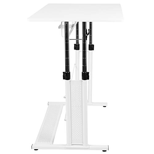EMMA + OLIVER White Height Adjustable (27.25-35.75