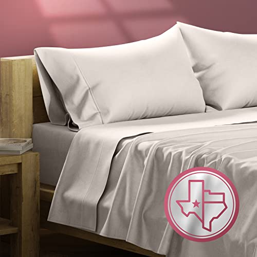 100% Egyptian Cotton Sheets Queen Size - 800 Thread Count 4 PC White Egyptian Cotton Sheets for Queen Size Bed, Soft Cooling Luxury Hotel Sheets, Deep Pocket Queen Sheets