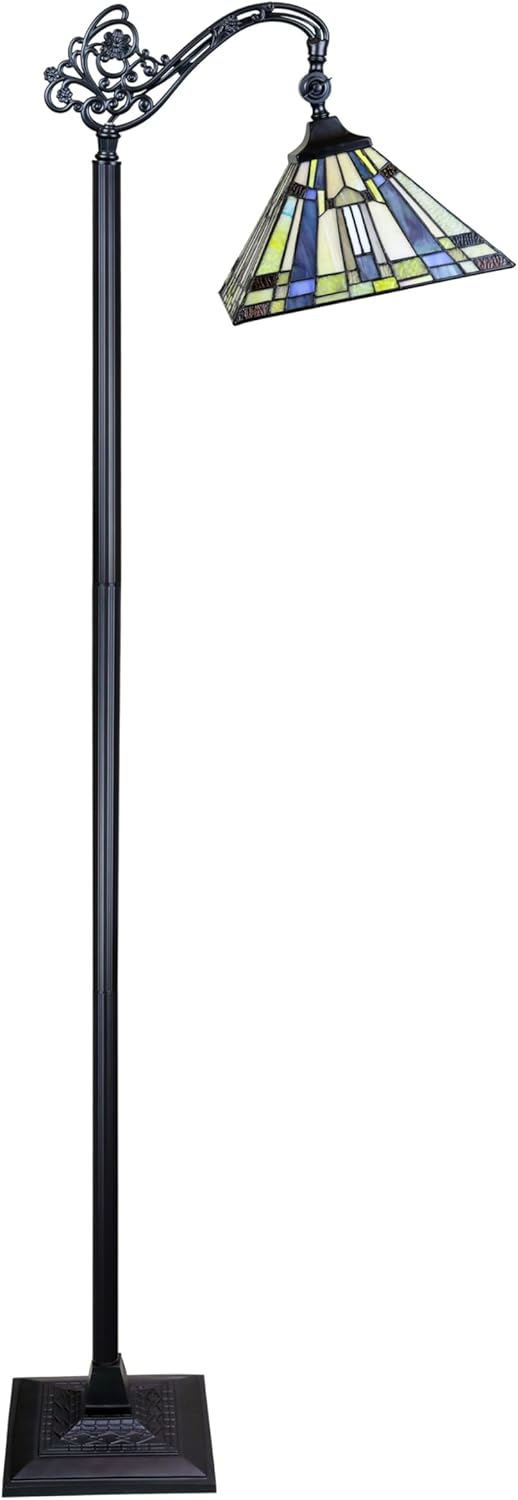 Chloe Lighting Kinsey Tiffany-Style 1 Light Reading Floor Lamp 11