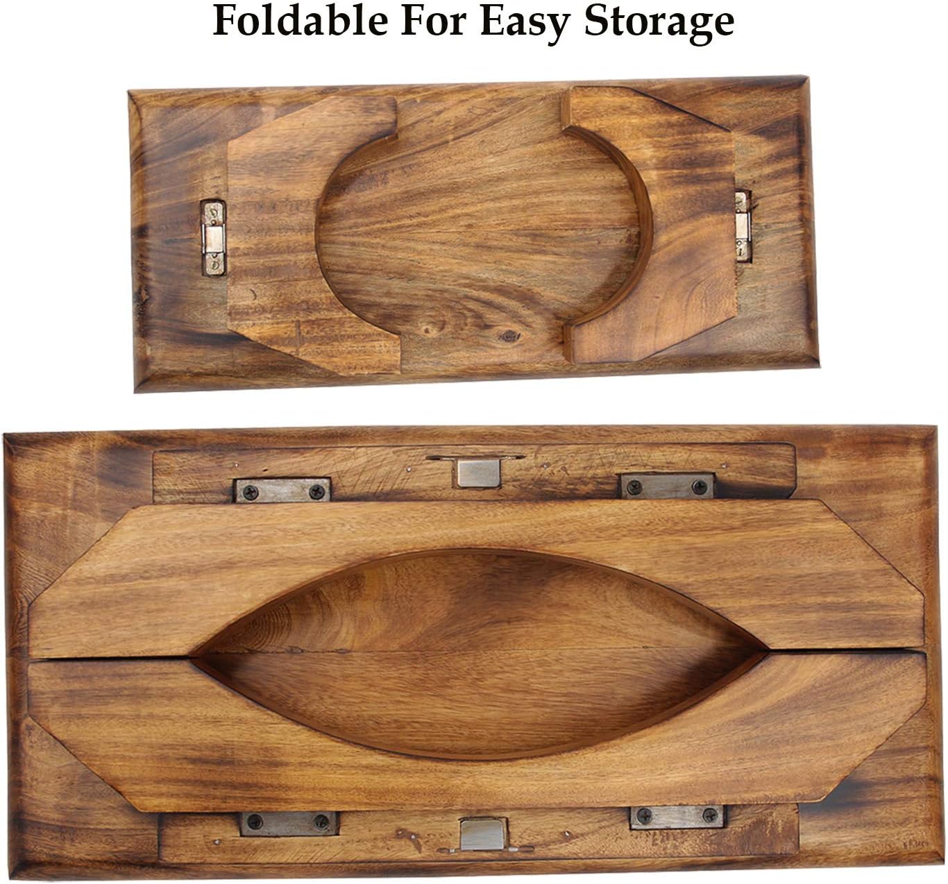 DharmaObjects Premium Solid Wood Hand Carved Personal Shrine Altar Meditation Table