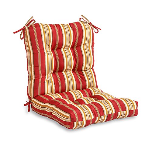 Greendale Home Fashions Outdoor Seat/Back Chair Cushion, Kinnabari