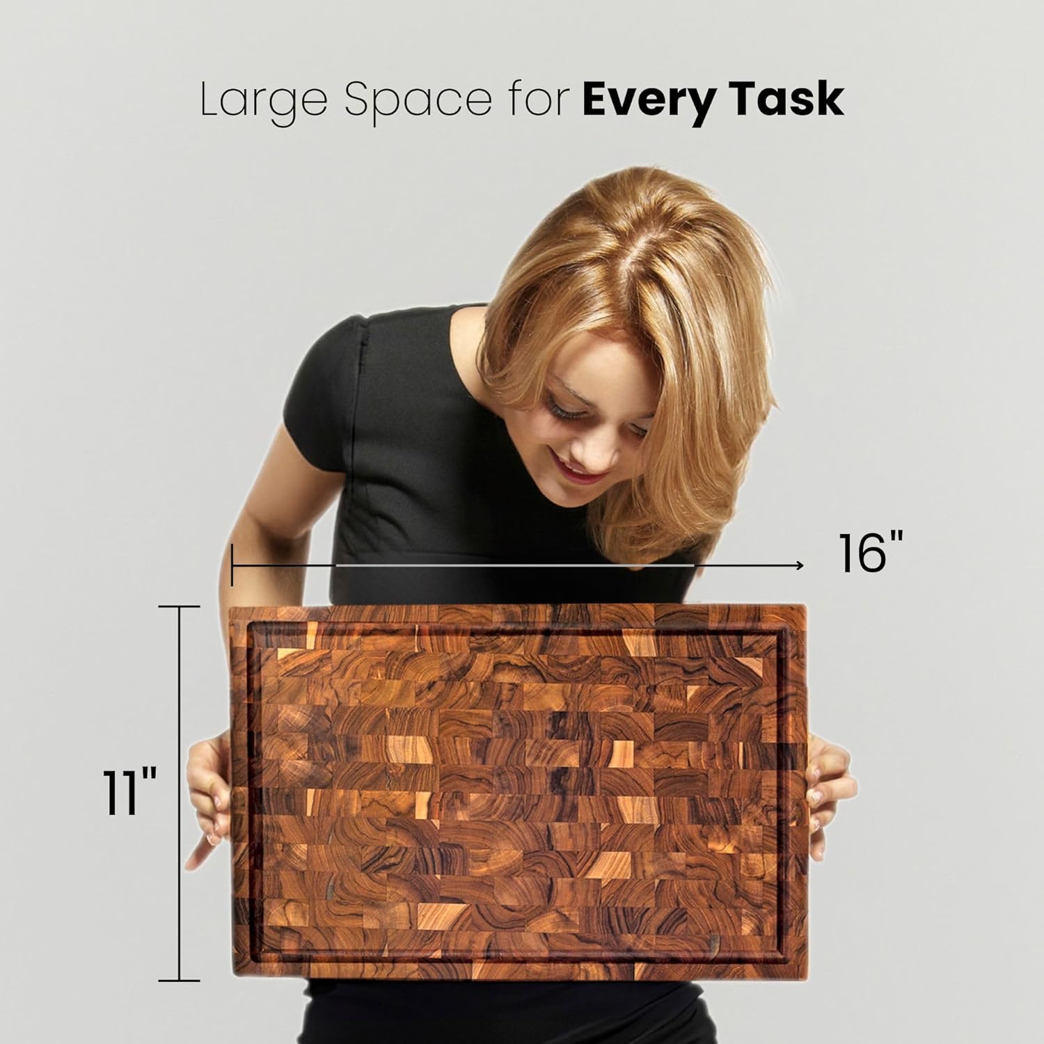 End Grain Butcher Block Cutting Board [1.5