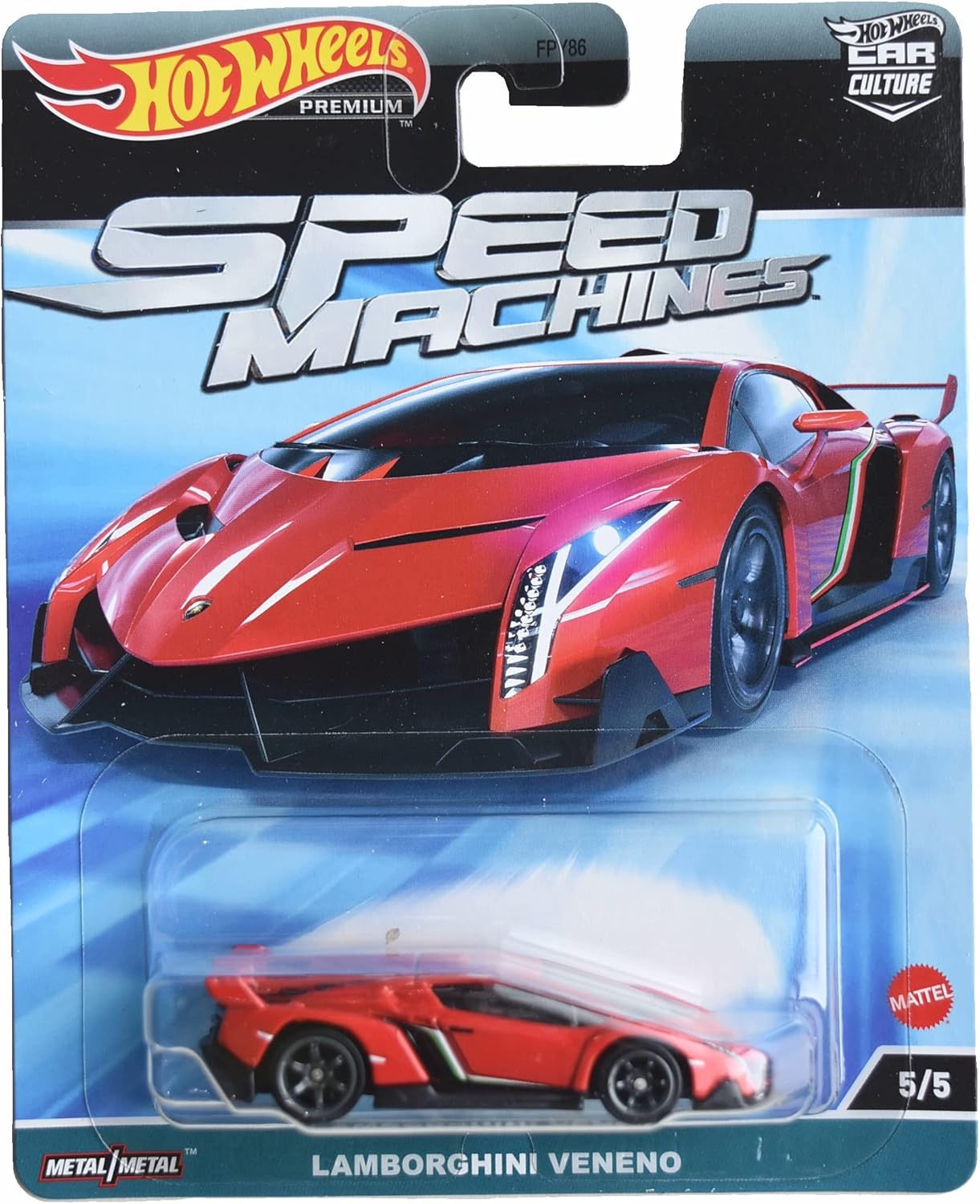 Hot Wheels Lamborghini Veneno, Speed Machines Car Culture 5/5 (HKC41)