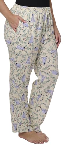 Disney Womens Lounge Pants Pajama Bottoms All Over Print Cotton