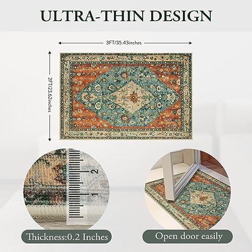 Lahome Washable Indoor Doormat, Non-Slip Retro Door Mat Inside Entrance 20