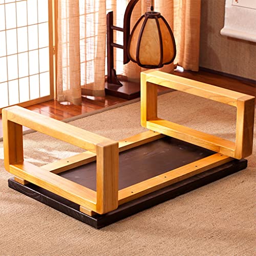 Coffee Table Retro Low Table Living Room Zen Tea Table Japanese Tatami Table Coffee Table Suitable for Bay Window (Size : 60x40x30cm)