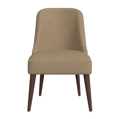 HomePop Upholstered Dining Chair, Woven Gray (Single Pack)