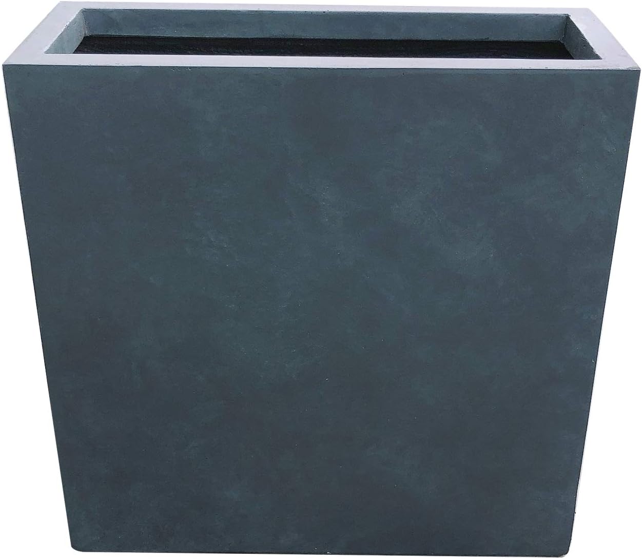 Kante RF0111A-C60121 Lightweight Concrete Modern Long & High Rectangle Planter, Charcoal
