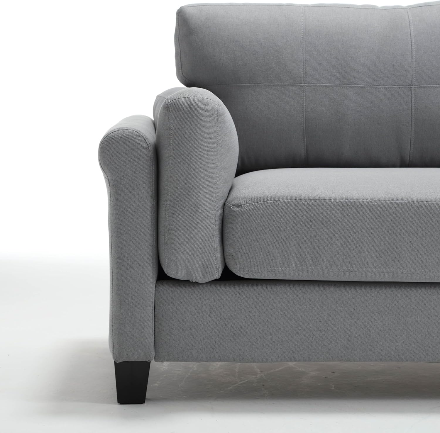 East Fan 3 Pieces Living Room Sectional Sofa Set,Living room Couch Set, Upholstery Armchair Sofa, Loveseat Sofa and 1 USB 3 Seat Couch,Gray Sofa (1-Seater+2-Seater+3-Seater)