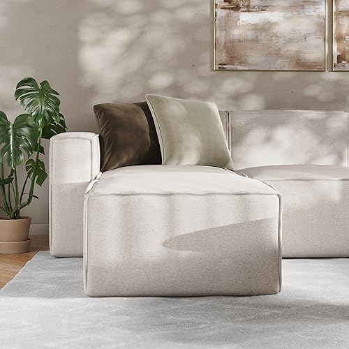 Flash Furniture Bridgetown Luxury Modular Sectional Sofa, Set of 1, Cream