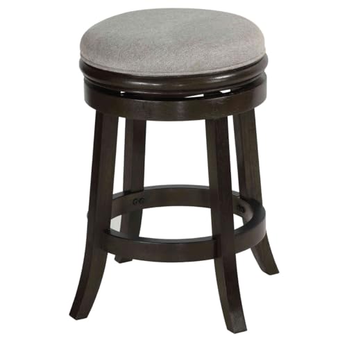 Cortesi Home Clyffe Backless Swivel Stool, 24