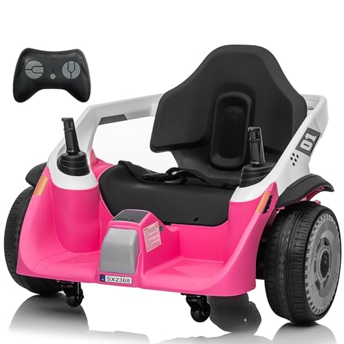 Bumper Car, JOYRACER 24V Electric Ride on Bumping Car Toy W/Parent Remote Control, 3 Speeds, Bluetooth Music, 360 Degree Spin for Kids of Ages 3-9