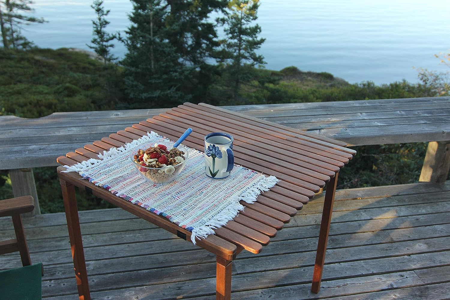 BYER OF MAINE, Pangean Picnic Bundle, Nomad Table and Campaign Chairs, Green