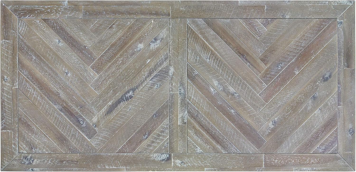 Modus Herringbone 3PC Coffee & 2 End Table in Rustic Latte