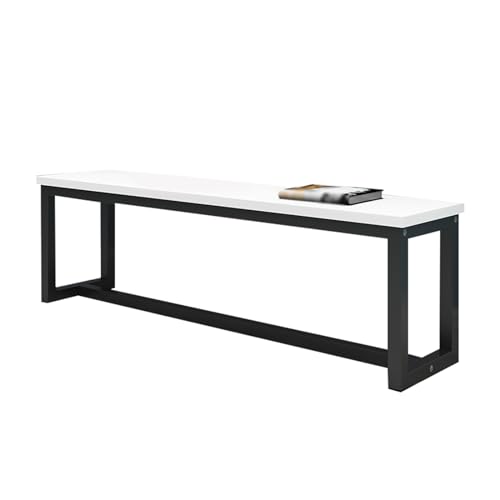 Outdoor Bench, Outdoor Metal Benches, Outdoor Cast Iron Metal Bench, Weatherproof Patio Bench, Porch Benches Outdoor, for Park, Porch, Patio & Backyard(Brown,100x30x43cm/39x12x17in)