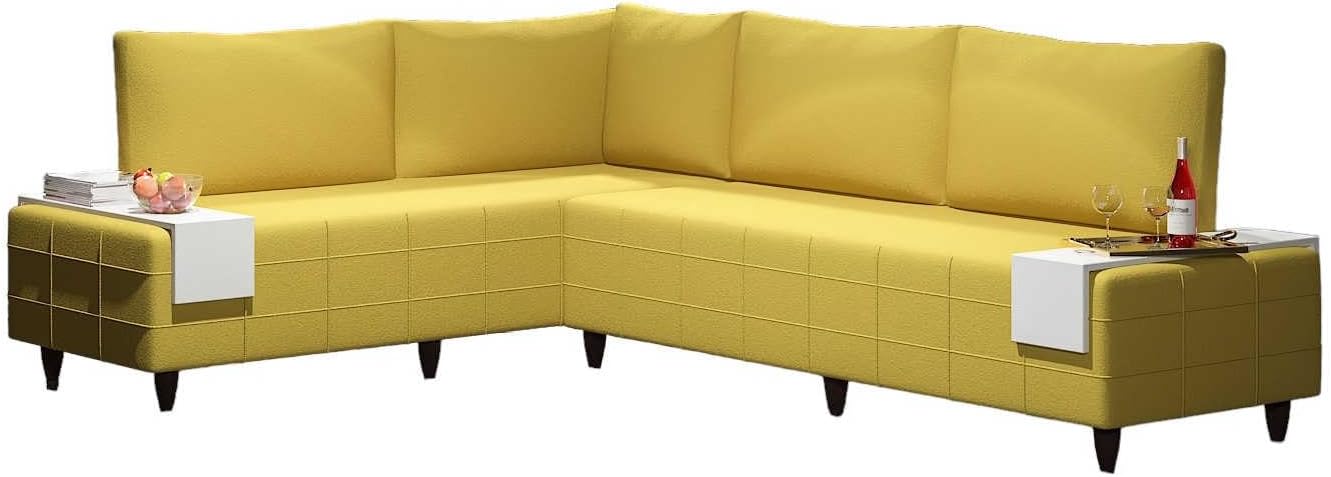 L-Shaped Sectional Sofa Cover - 6-Seater Non-Slip Furniture Set for Living Room, Reversible Design for Custom Room Layout - Easy Assembly Couch with Comfortable Seating for Ultimate Relaxation