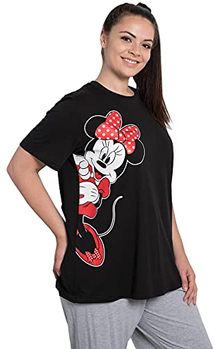 Disney Womens Pajama Set Minnie Mouse Lounge Wear