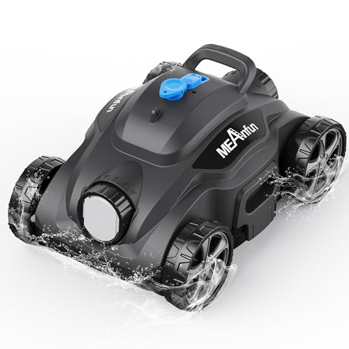 2024 Upgraded Robotic Vacuum Cleaner for Inground Pool, MAX Last 110 Mins & Clean 1076 Sq. Ft for above Ground and Inground Pool Robot - 5800mah Automatic Parking Pools Cleaning Tools Olive-green