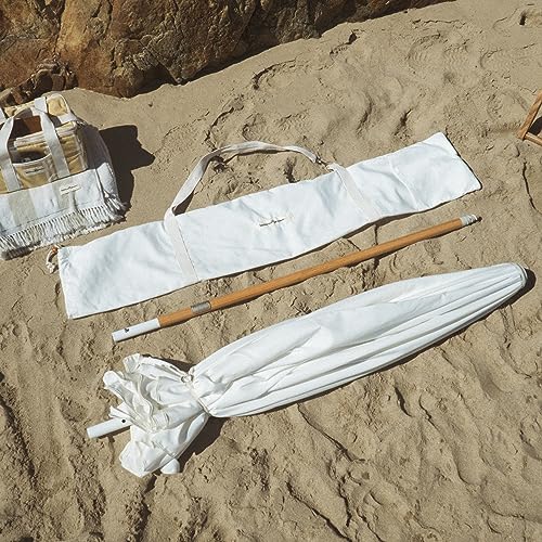 Business & Pleasure Co. Amalfi Umbrella - 7.2' Boho Beach Umbrella - Large & Sturdy Yet Lightweight - UPF 50+ UV-Resistant Canvas