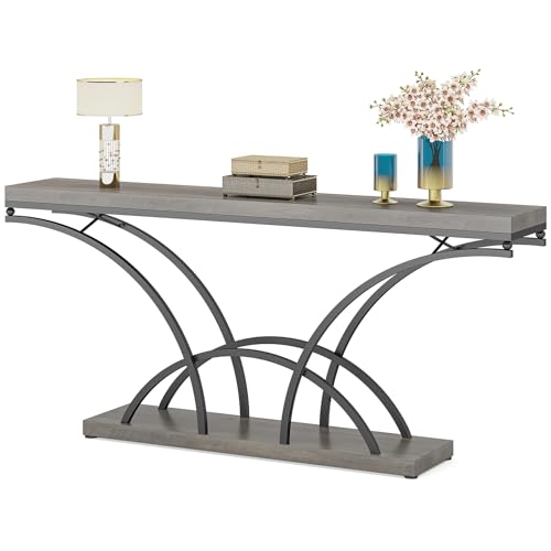 Console Sofa Table with Half-Moon Legs, Modern Accent Tables for Entryway, Living Room